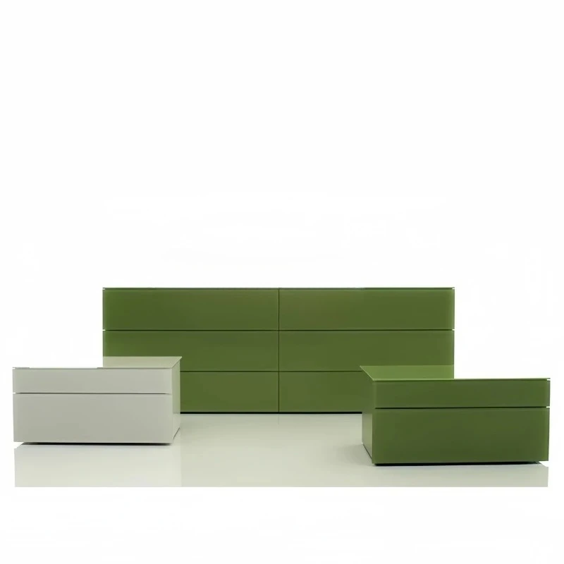 

Italian minimalist six-chest cabinet solid wood drawer storage porch cabinet living room