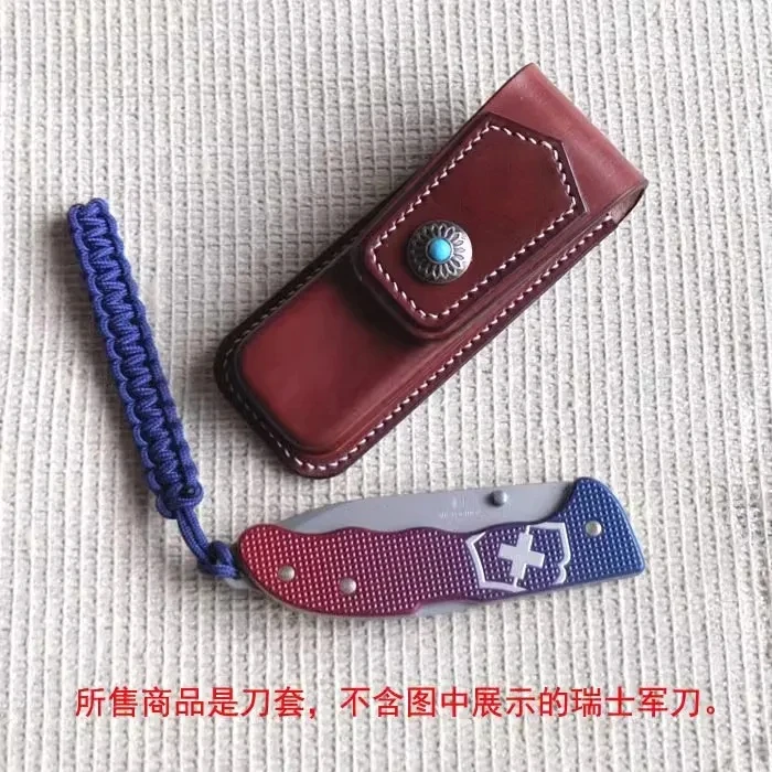 1 Piece Hand Made Genuine Leather Belt Pouch for 136mm Victorinox Hunter PRO