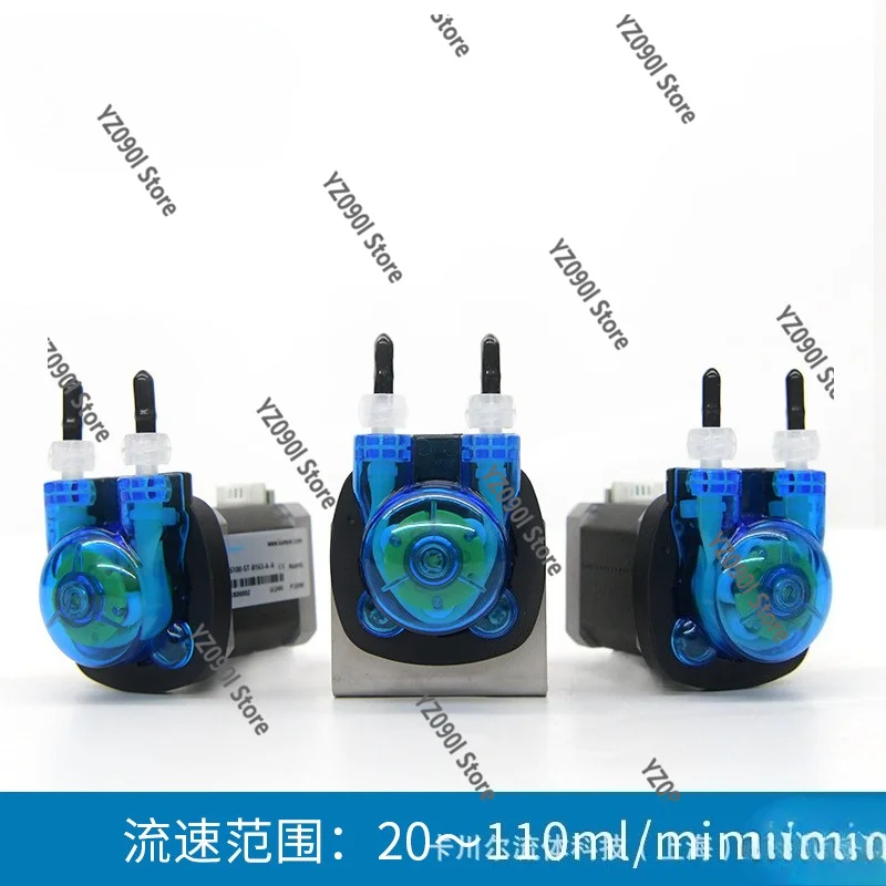 24V Low Flow Small Peristaltic Pump KPAS100 Stepper Motor Equipped Food Grade Rubber Pipe
