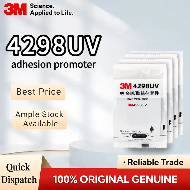 3M 4298 Adhesion Promoter Primer for Acrylic Foam Tape Fast Drying for Car Trim Automotive LSE Plastics PP/TPO 3ML