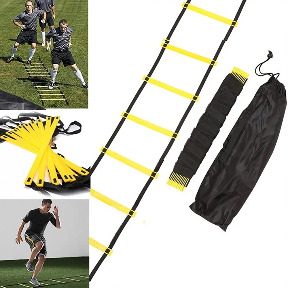 Escalera de Agilidad para Entrenamiento de Fútbol, Entrenamiento de Velocidad y Equilibrio, Trabajo de Pies, Correa de Nylon, Escalera de Salto, Escalera de Energía para Entrenamiento de Fútbol