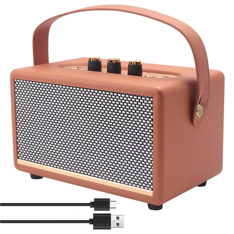 HOT!A72T MK-321 Portable Bluetooth Speaker With 20W Subwoofer USB/TF/FM Support Strap Ideal For Outdoor Camping Audio Orange