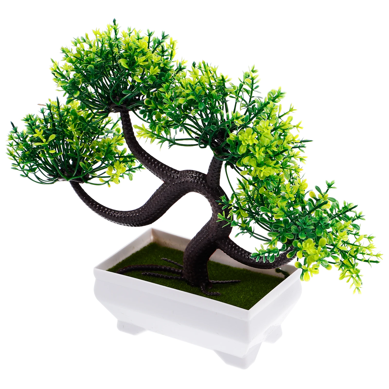 

Artificial Plant Bonsai Indoor Plants Home Decor Lifelike Faux Greenery Lucky Balance Feng Shui Tree