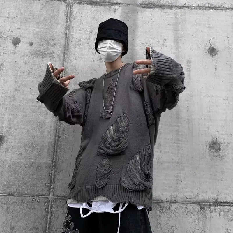 

Loose Fit round Ne Knitwear Striped Casual Men's Sweater Winter Comfortable Breathable Long Sve Faionable Trendy