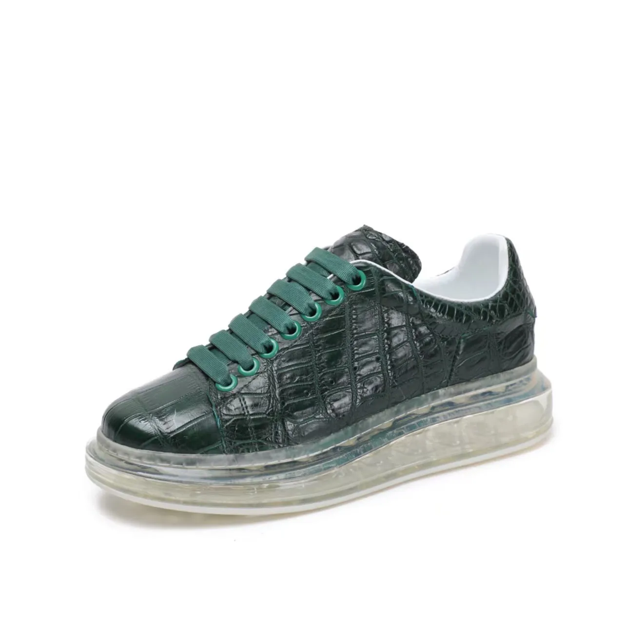 

2025 new arrival Fashion Crocodile Skin causal shoes men,male Genuine leather Sneakers pdd727