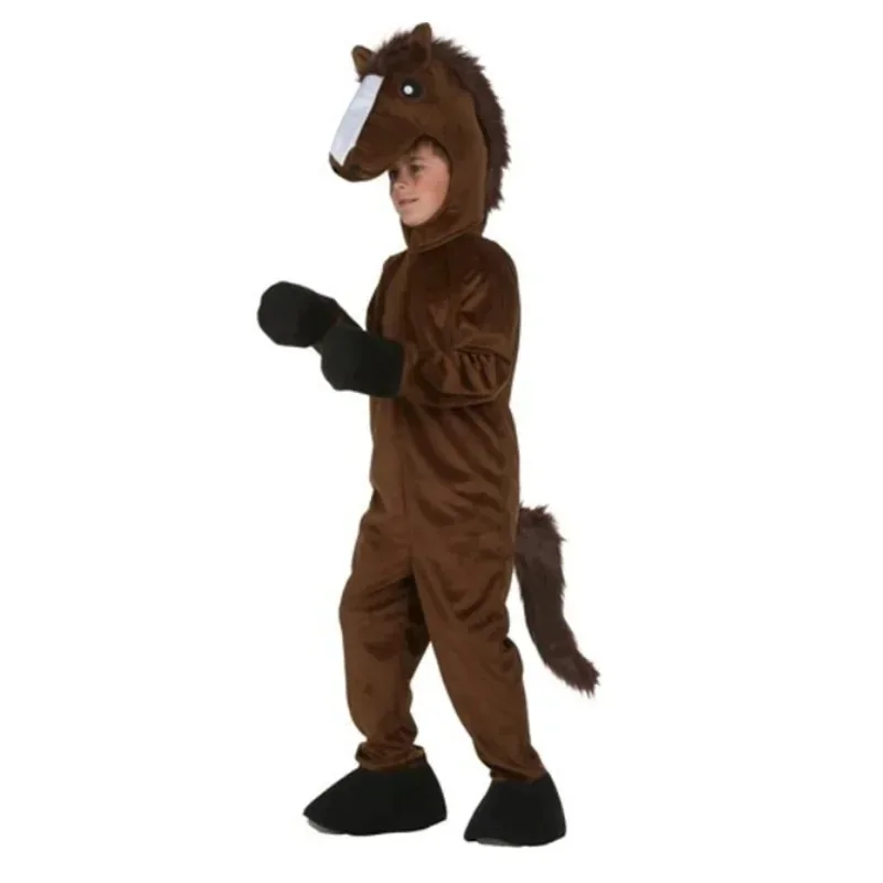 Cosplay niños disfraz de caballo traje niñas niños fiesta juego de rol vestir mono máscara niño Halloween animales Cosplay disfraz Anime