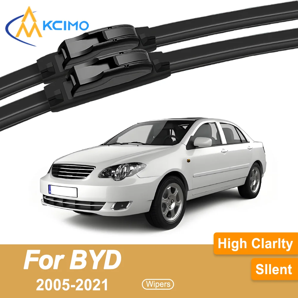 

2-Pack Superior Wiper Blades for BYD BYD F3 2005–2021 All-Season Durable Quiet Wiping Uninterrupted Visibility