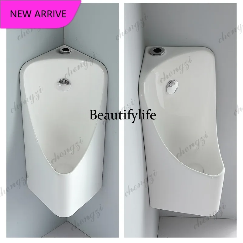 MM183 Triangular urinal wall-mounted urinal wave sensor household urinal ceramic men