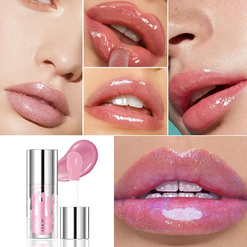 Pearlescent Color Changing Lip Gloss Thermal Hydrating Formula with Natural Flush for Daily Party Date Makeup Glossy Finish