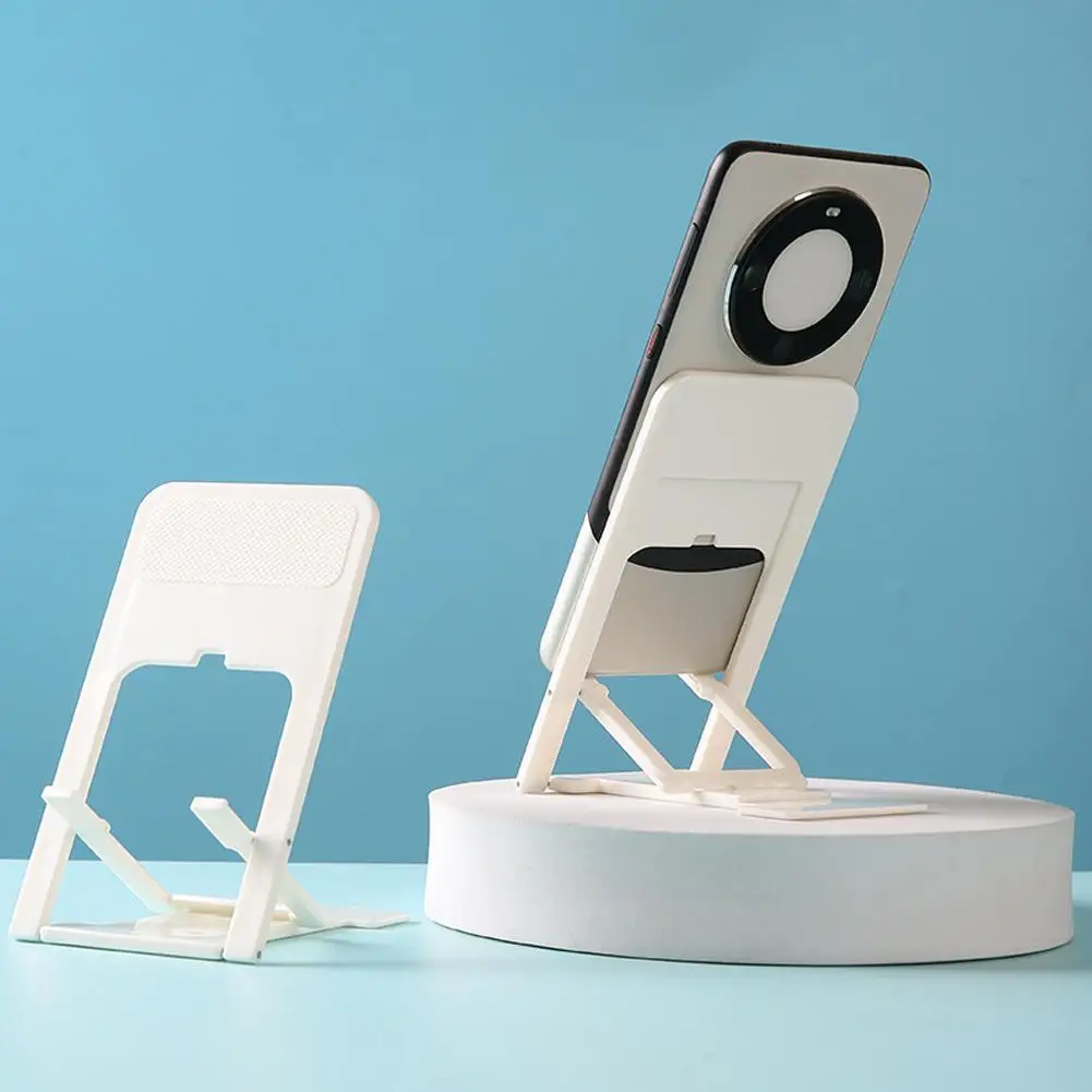

Mini Desktop Multi-Angle Folding Mobile Phone Holder Hollow Plastic Tablet Stand Portable Tablet Foldable Cell Phone Desk Stand