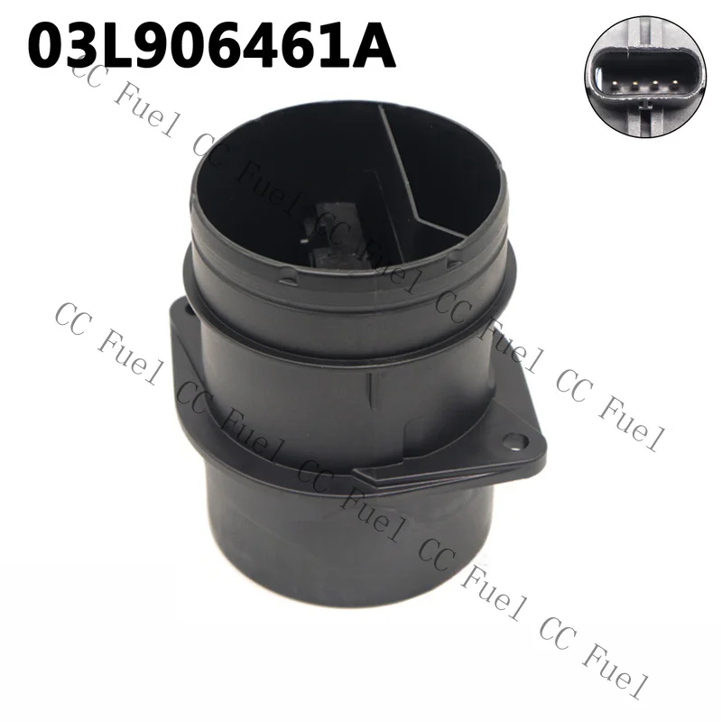 C+ Mass Air Flow MAF Sensor 03L906461A For 2012-16 A3 Beetle Golf Jetta Passat TDI