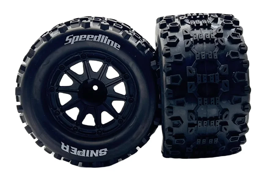 FSR SNIPER 3S 1/10 RC Car 4WD Brushless High-speed Racing Off-road Truggy wheels and tires