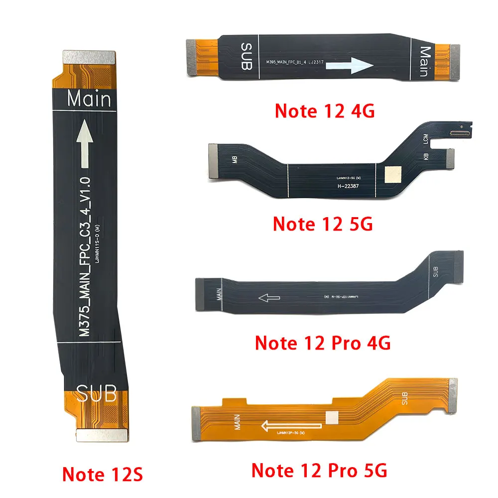 Tested NEW For Xiaomi Redmi Note 12s 12 4G 12 13 Pro 4G Plus 5G Main FPC LCD Display Connect Mainboard Flex Cable Ribbon