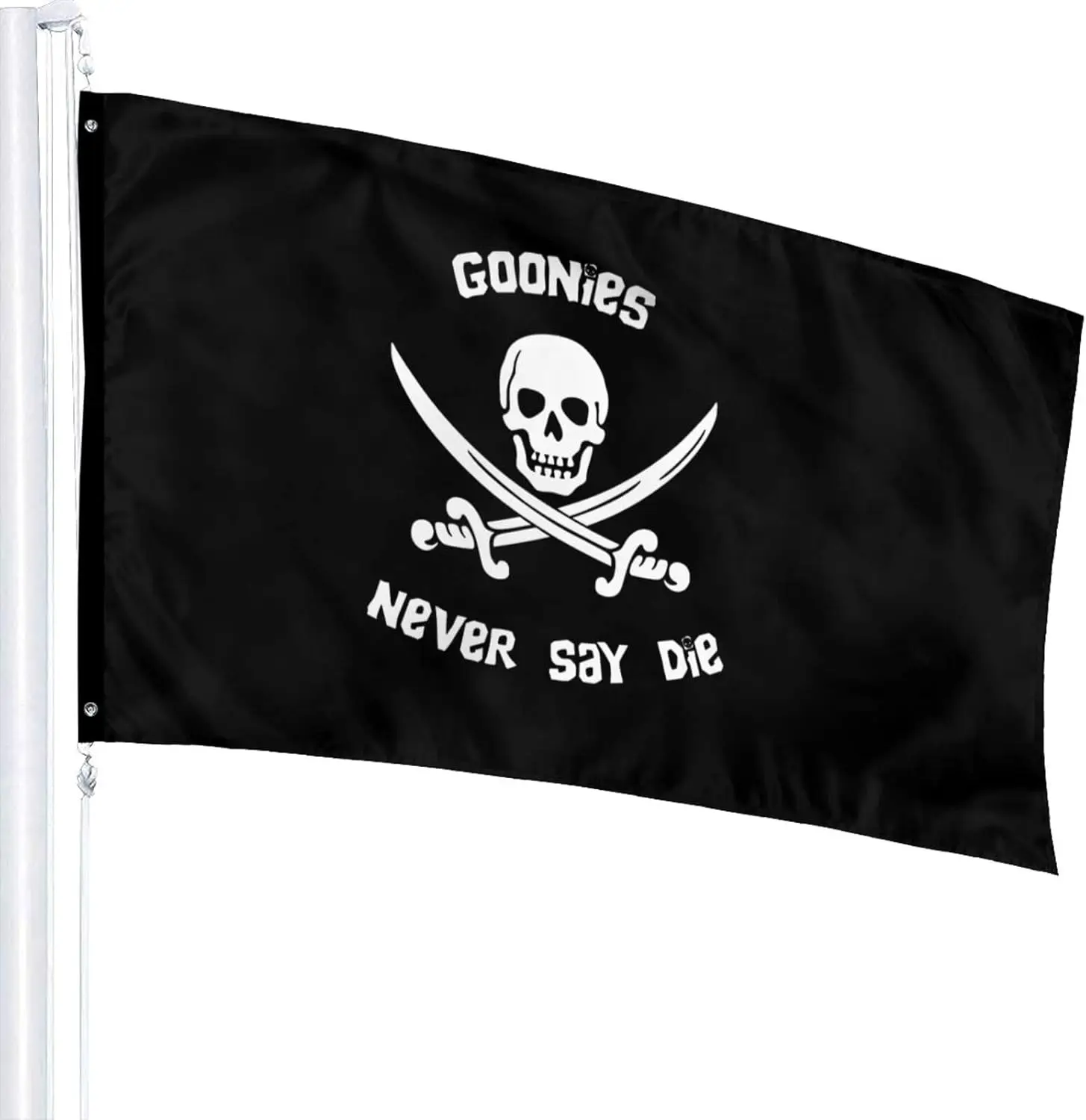 Goonies Never Say Die Flag 3' X 5' Indoor Outdoor Banner Home Garden Decoration