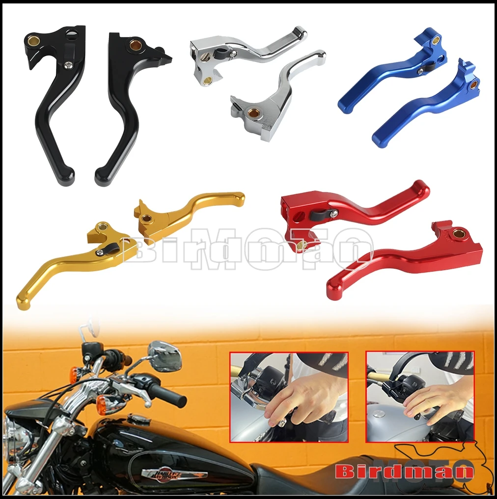 For Harley Sportster Custom Low/SuperLow Roadster Iron Forty-Eight  XL883N XL883L XL883R Motorcycle Front Brake Clutch Levers