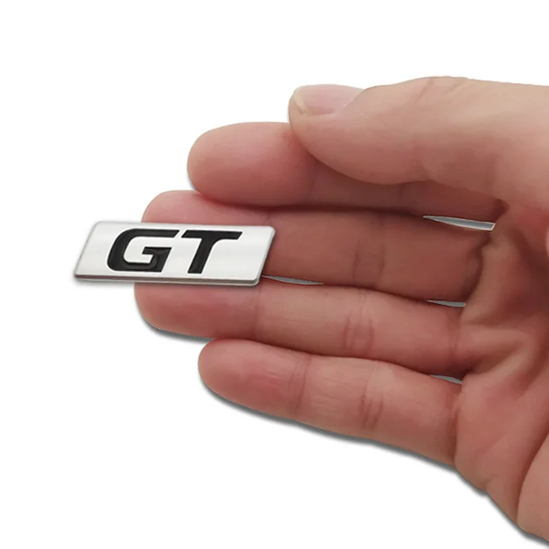Car Sticker GT Badge Emblem Decals for Peugeot Hyundai GT Ford Focus Mondeo KIA Forte Optima Stinger Picanto Sorento Renault view 4