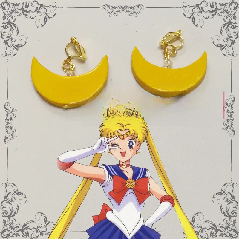 Moonlight Knight Headwear Hairband Clip Sailor Moon Cosplay Accories Anime Character Ear Jewelry Nelace for Fans