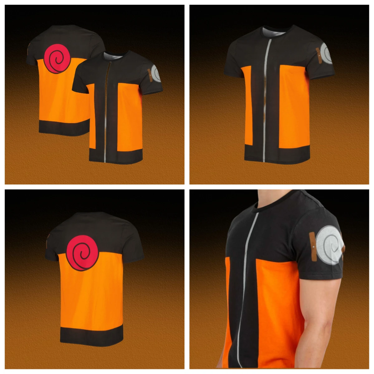 

Naruto Uzumaki Cosplay Men T-shirt 2024 New Summer Short Sleeve Children Tee Shirts Cartoon Japan Style Anime Women Clothes Tops