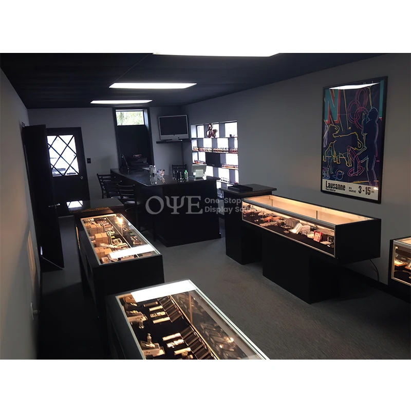 custom.Smoke Shop Showcase Kiosk Display Shelf Counter Fixture