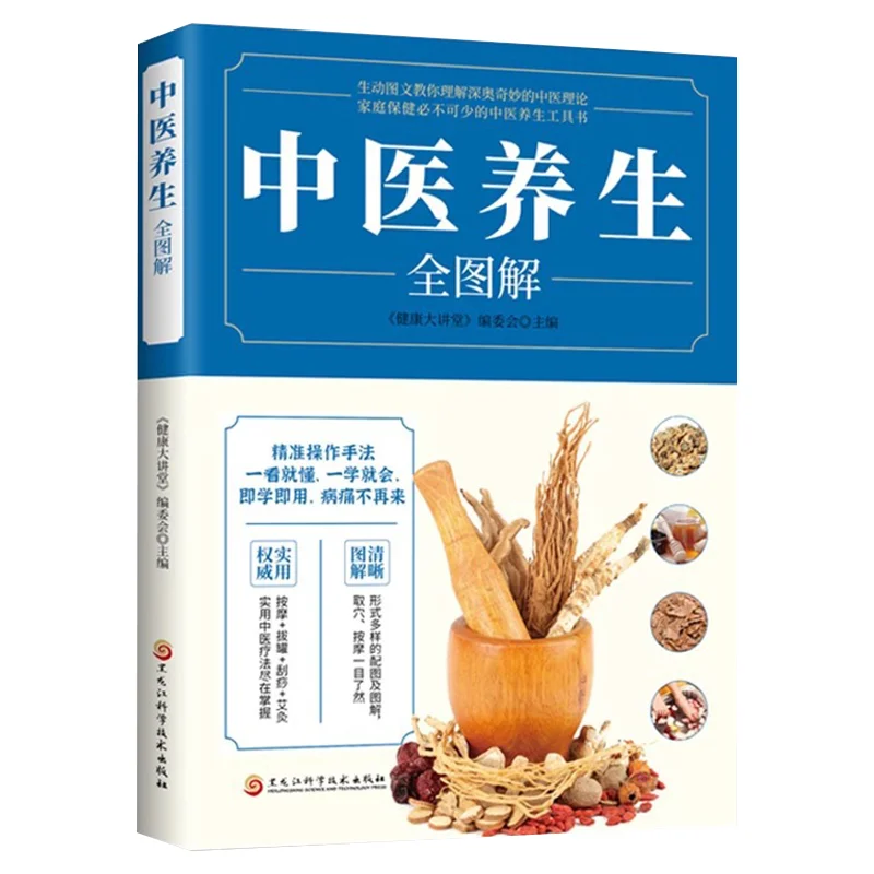 

Traditional Chinese Medicine Health Preservation Diagram, Yin Yang Five Elements Meridian Acupoints