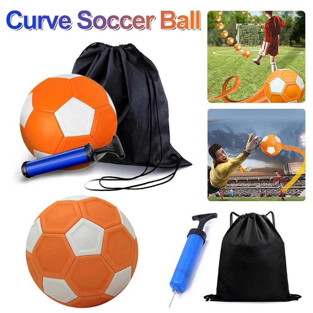 Esporte curva bola de futebol para meninos e meninas, bola de futebol, brinquedo do futebol, bola do pontapé, perfeito para jogo ao ar livre e indoor, grande presente
