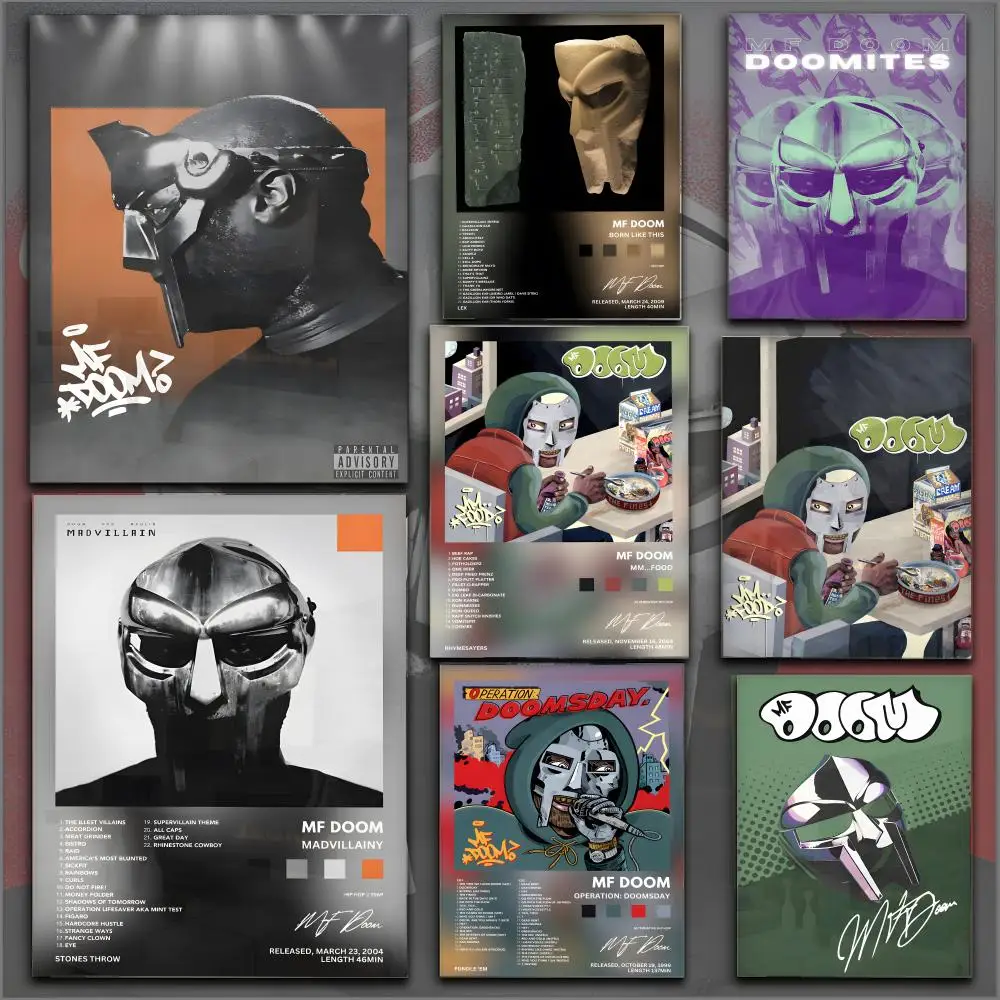 M-MF الموت مغني الراب اللوحة الخط الإبداعية عالية الوضوح قماش يطبع لغرفة المعيشة جدار الفن وديكور المنزل #1