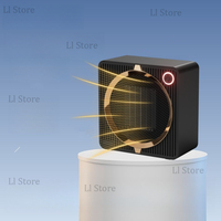 Space Heater, 500W Energy Efficient Space Heaters for Indoor Use, PTC Ceramic Fast Heating Electric Desk Heater, Overhea