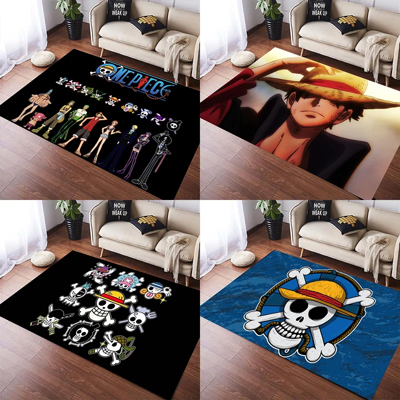 

Anime O-One P-PieceS Carpet living room bedroom carpet non-slip door mat photography props area Children's Bedroom rug ﻿