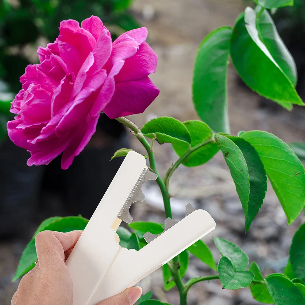 

2Pcs Premium Thorn Leaf Stripper Tool Safe Flexible Easy Clean Rose Stem Removal Gardening Supplies Rose Stripper