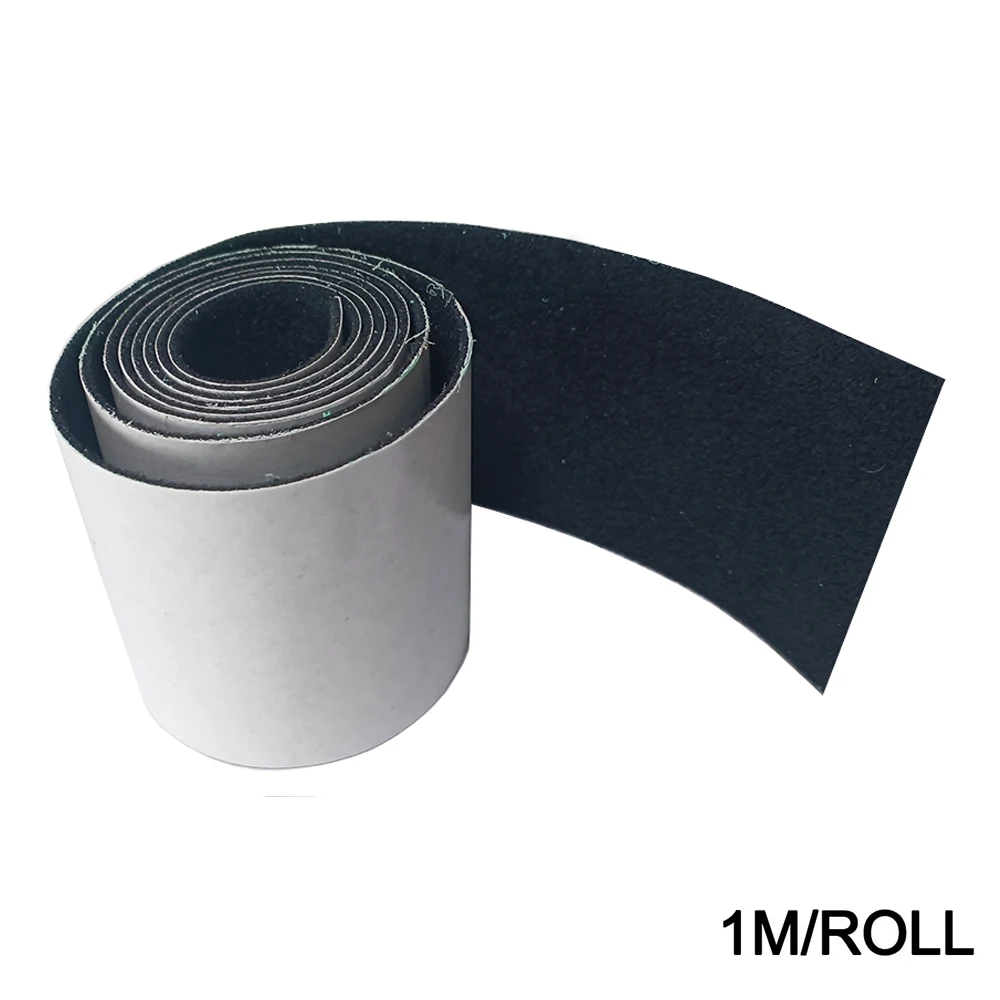 1m/roll Black Fabric Felt With Self-adhesive Glue for Car Wrap Scraper 4.8cm Width Felt Standby Replacement Spare Parts