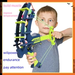 Catapult Sticky Ball Bow & Arrow Target, Parent-Child Interactive Throwing & Shooting Dart Board Game Toy