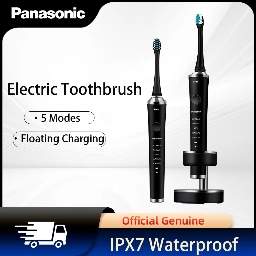 

Panasonic Electric Toothbrush Floating Charging 5 Modes Soft Bristles Unisex IPX7 Waterproof Body Home Electric Toothbrush