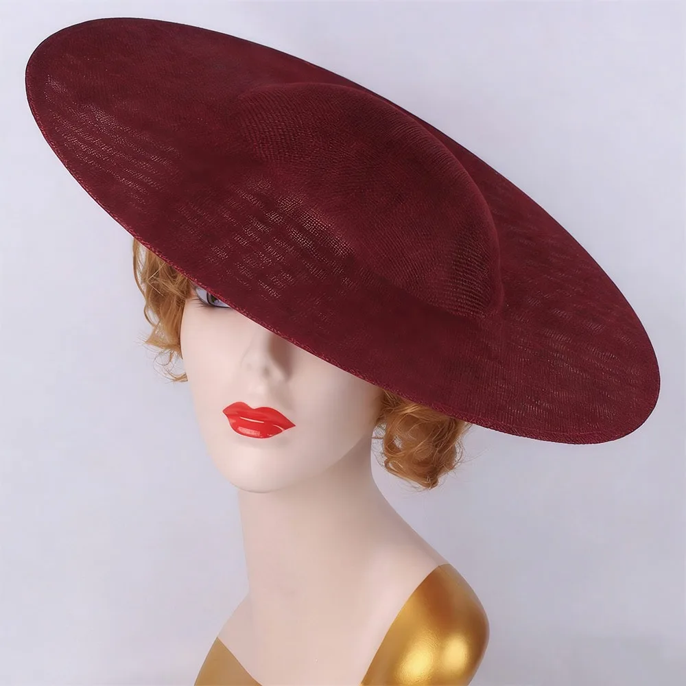 

New 40cm Fascinators Base Big with Clip Women Wedding Headpiece DIY Maillinery Cap for Cap Supplies