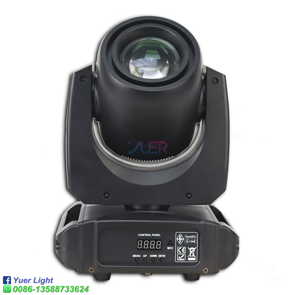 Imagem -02 - Mini Moving Head dj Lights 150w Led Light Gobos Beam Spotlight Dmx Som Ativado Casamento Disco Party Live Show