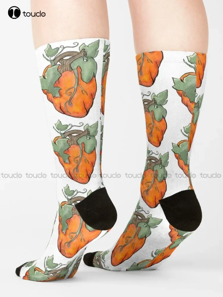 Kürbis Herz Socken Halloween Anime Socken Lustige Kunst Streetwear Bunte Cartoon Socken Weihnachten Neujahr Geschenk Unisex Erwachsene