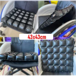 43X43cm TPU Seat Cushion Air Cell Inflatable Seat Chair Pad Cover For Wheelchair Office Chair Car Hospital For Relieving