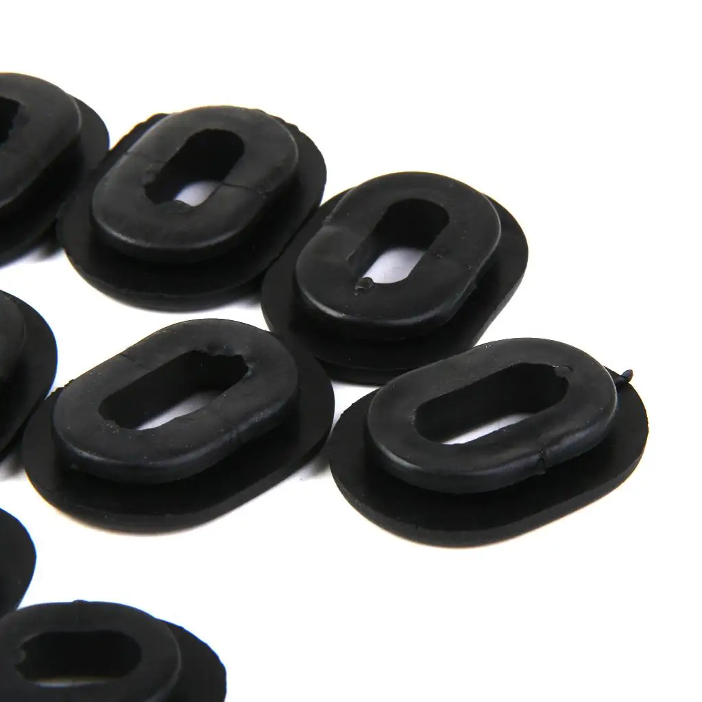 36pcs Black Rubber Side Cover Grommets for Motorcycle Car Auto CG125