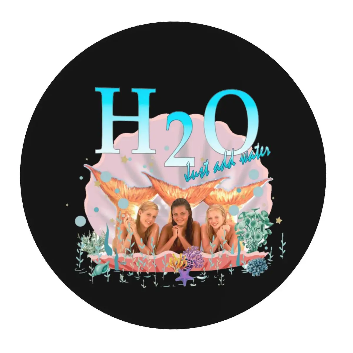 

Just Add Water Premium Round Mouse Pad Computer Keyboard Mouse Mat Gaming PC Desk Mat Office Accessories Table Mats