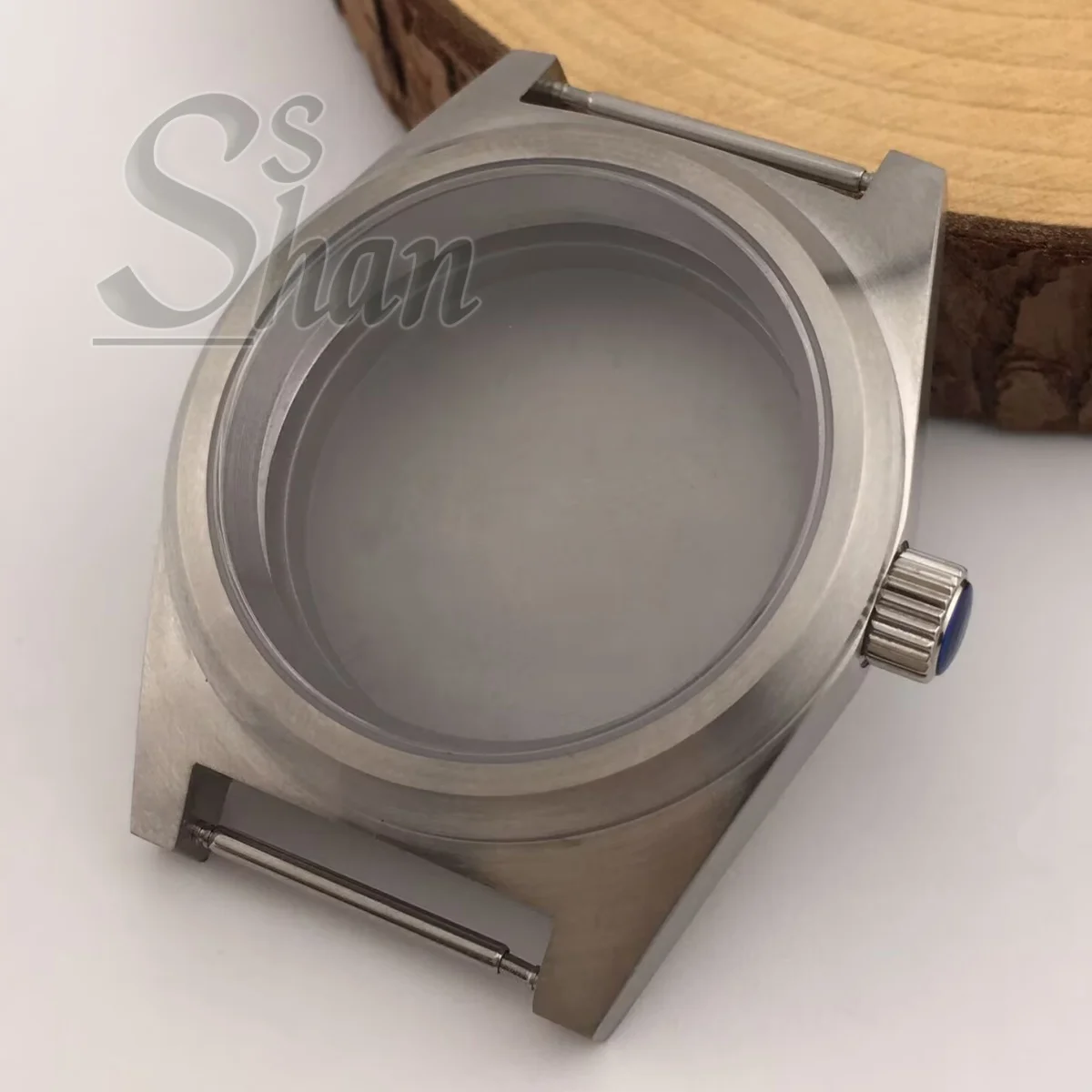 NH35 38 مللي متر الفضة ارتفع الذهب الأسود حالة مسطحة الياقوت الزجاج NH35 NH36 ETA2824 PT5000 Miyota9015 أجزاء الحركة نحى