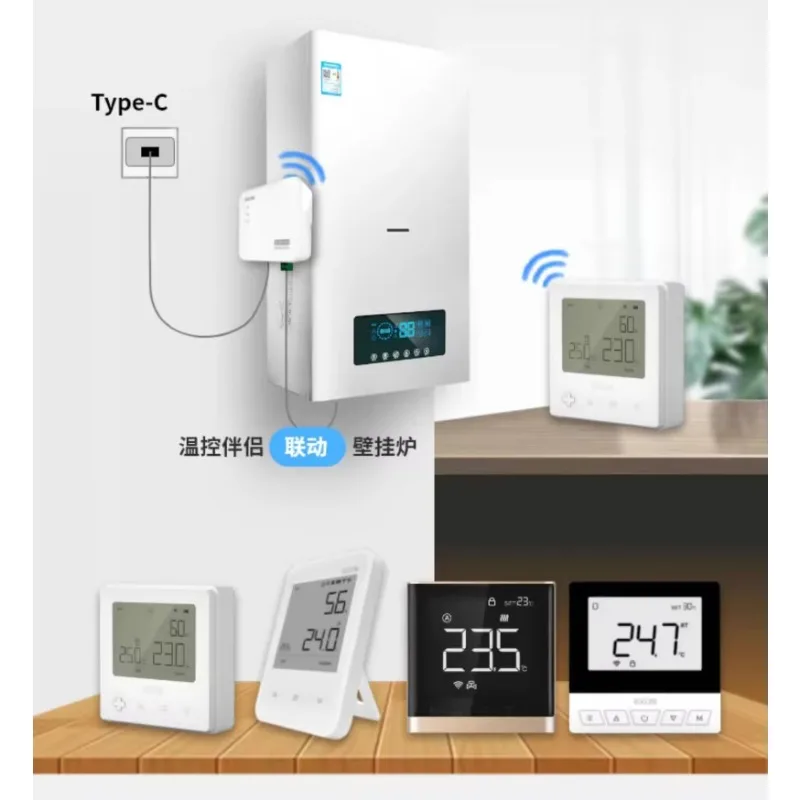 

Smart Thermostat Temperature Controller WiFi Floor Heating Gas Boiler Electric Underfloor Matter Touchscreen Alexa Home Life