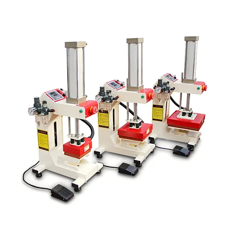 Sublimation Heat Press Machine Pneumatic Automatic Label Heat Printing Equipment for DIY T-Shirt Phone Case Pillow Cover Work