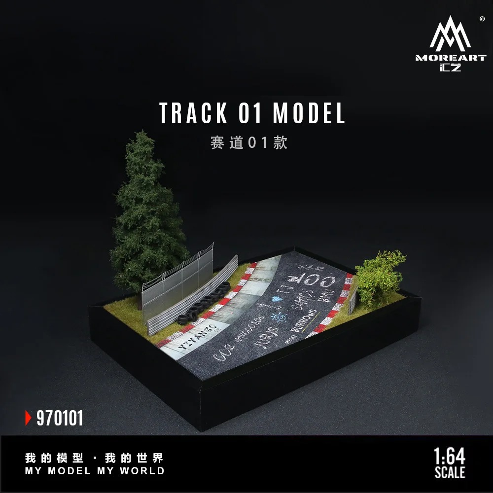 More Art 1:64 Track 01 Scene Model,Parking Lot Diorama For Display&Collection&Gift