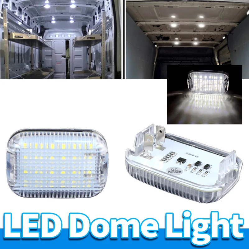 2PCS For Ford Transit Van Connect Custom Courier LED Interior Cabin Courtesy Cargo Dome Light OE 2230338 BK2V13776AD BK2Z13776F