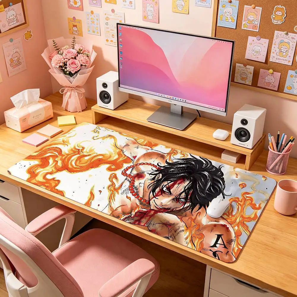 O-One-Piece R-Roronoa Z-Zoro Cartoon Large Deskmat Non-slip Waterproof Laptop Gaming Mouse Pad For Gamers