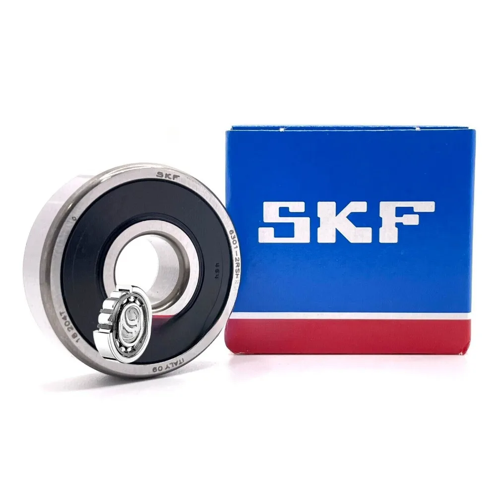 SKF 6301 2RSH DEEP GROOVE BALL BEARING, RUBBER SEALED 12x37x12mm