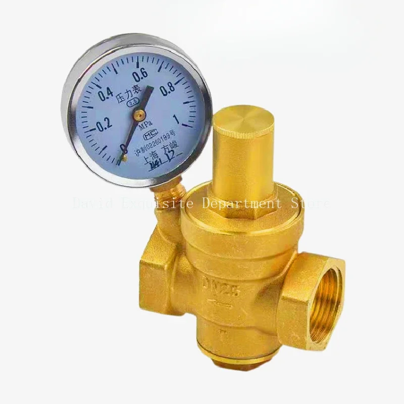 

G 1/2 "3/4" 1 "2" латунный редукционный клапан для обслуживания давления воды DN15/DN20/DN25/DN32 Регулятор Регулируемый предохранительный клапан Манометр