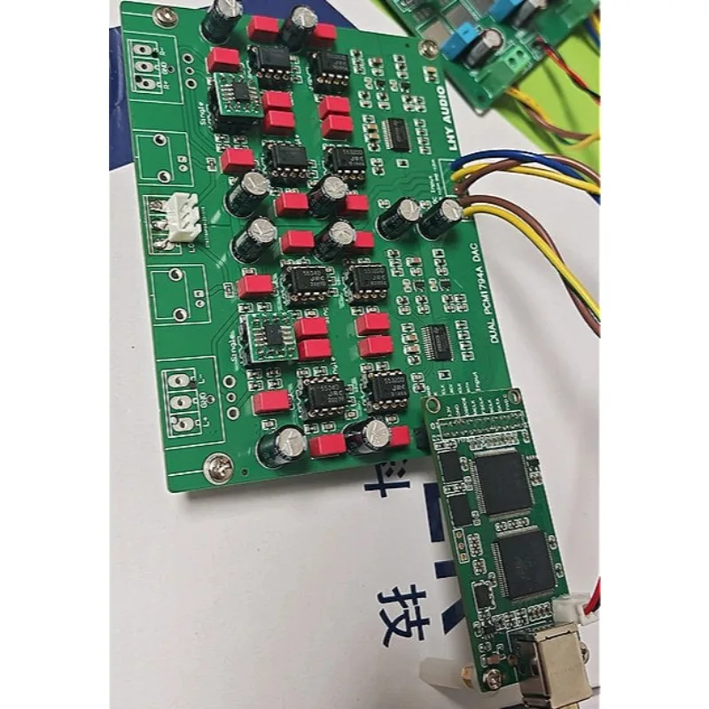 Dual PCM1794A x2 DAC Balanced Decoder Board USB Coaxial Fever Decoder Kit 24Bit 192K