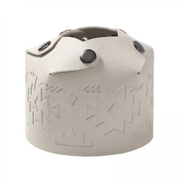 

Чехол для газового баллона из ПУ кожи, водонепроницаемый защитный чехол для хранения на открытом воздухе, сумка для газовых аксессуаров для кемпинга