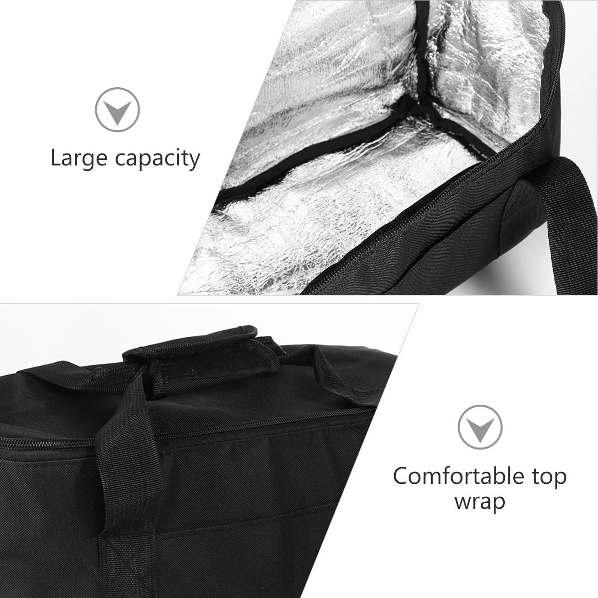 

Изоляционная сумка на 12 л, термостойкое отделение для еды на открытом воздухе, портативный холодильник, износостойкая ткань Оксфорд, большая