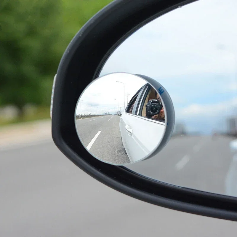 

1/2Pcs Rimless HD Blind Spot Mirror 360° Adjustable Wide Angle Convex Car Rear View Auxiliary Rearview Mirror Accessory